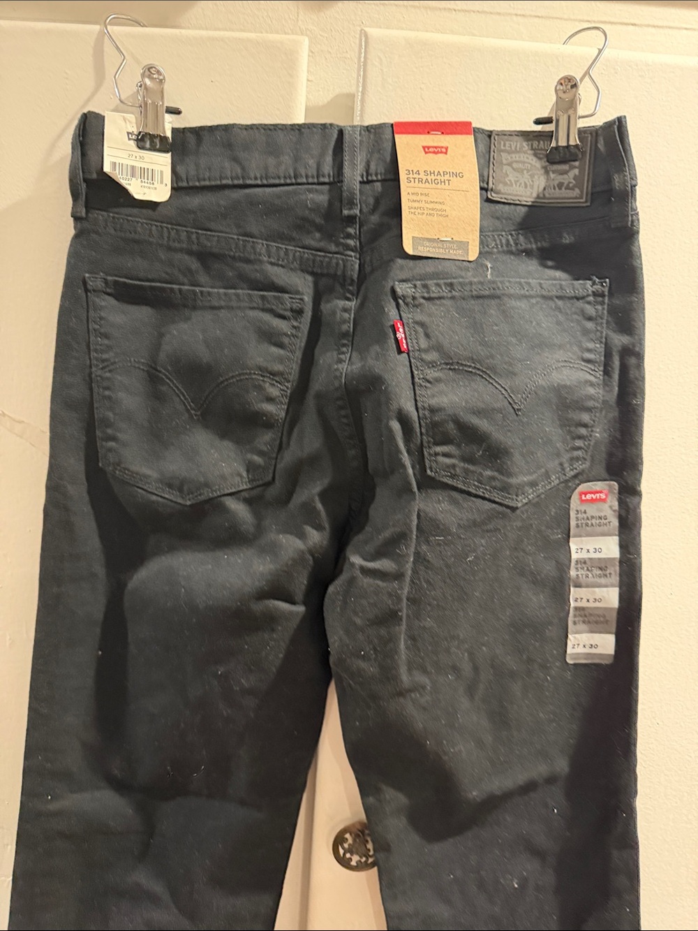 Levi's Black Slim Straight Jeans